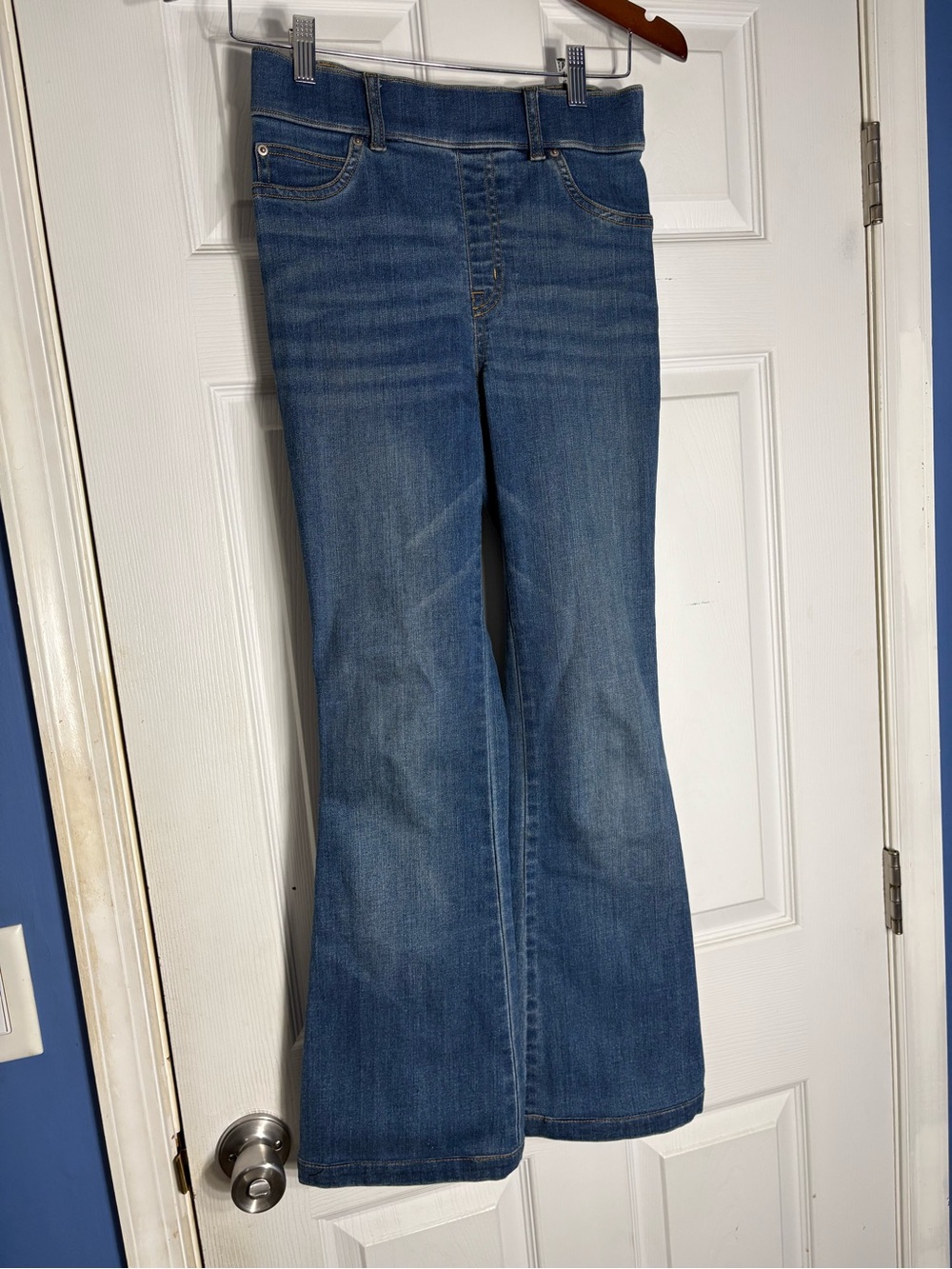 SPANX Blue Flared Jeans